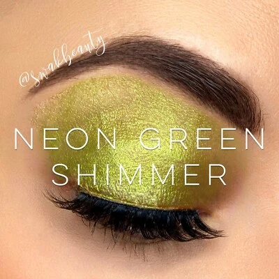 ShadowSense NEON GREEN SHIMMER New LE Creme to Powder Eyeshadow By SeneGence - Image 1 of 4