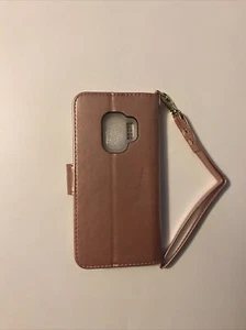 FYY Luxus PU Leder Galaxy S9 Roségold Handyhülle - Bild 1 von 6