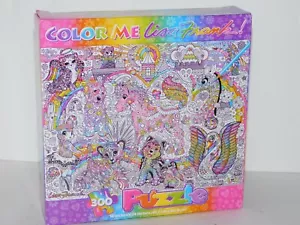 Lisa Frank Puzzle Adult Coloring Activity Jigsaw 300 Pieces Unicorn Dog Bunny - Picture 1 of 8