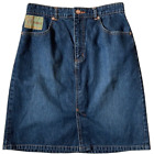 Walt Disney World Denim A Line Mini Skirt Y2K Medium Wash Skirt - Size 6