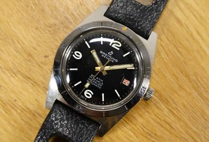 BREITLING 36 mm SKIN DIVER Ref. 3865 vintage Diver TROPIC SPORT Taucheruhr - Bild 1 von 15