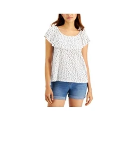 Style & Co Plus Size Cotton Printed Off-The-Shoulder Top 2X NWT $56.50 - Bild 1 von 5