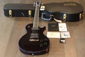 MINTY! 2010 Gibson Custom Shop Les Paul Custom Stealth Black Ebony + COA OHSC - Picture 1 of 23