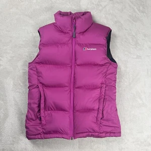 Berghaus Full Zip Sleeve Puffer Vest Womens 10 Pink Preowned - Picture 1 of 5