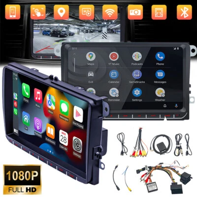 For VW Volkswagen 9" Carplay Android 12 Car Stereo Radio GPS Navi Bluetooth 5.1 - Image 1 of 4