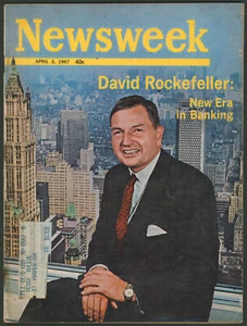 Newsweek Magazine April 3 1967 David Rockefeller New Era Banking 9/11 Conspiracy - Picture 1 of 6