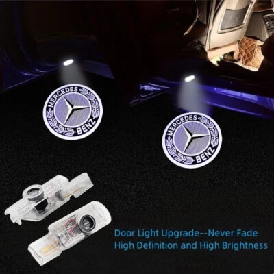 2Pcs HD LED Door Ghost Courtesy Laser Lights For Benz GL ML R Class - Изображение 1 из 4