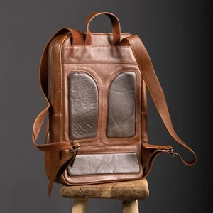 Lederrucksack Herren Großer Rucksack Herren für Laptop - Bild 1 von 38