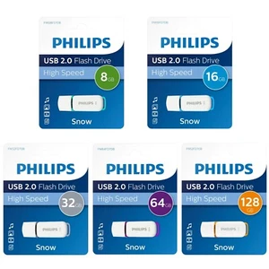 PHILIPS Flash Drive USB 2.0 Pen Memory Stick High Speed 8GB 16GB 32GB 64GB 128GB - Picture 1 of 6