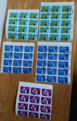 Russia 2742-2744 Chess Match CTO imperf blks of 12, 2742-3 blks of 15, Scott $42 - Image 1 of 4