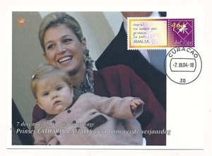 D434067 Netherlands Antilles Maximum Card Royalty Princess Catharina Amalia - Picture 1 of 1