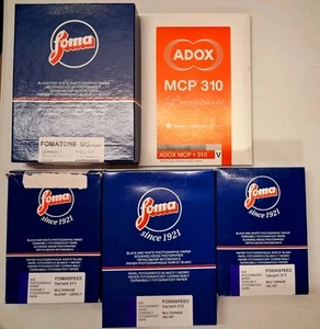 5Pack Fotopapier Konvolut FOMA/Adox Fomaspeed, Fomatone Baryt - Bild 1 von 3