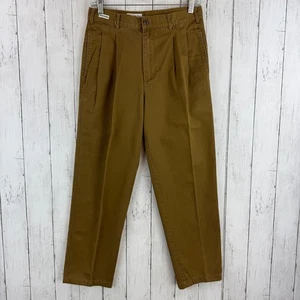 Pantaloni conici larghi vintage Y2K Abercrombie & Fitch marroni in tela di cotone taglia 30 x 30 - Foto 1 di 17