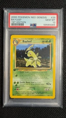 PSA 10 Bayleef 1st Edition Neo Genesis 2000 Pokemon Card #29 - Image 1 of 2