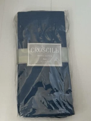 NWT, CROSCILL,fabric Napkins, Nautical Blue,4 ,Sz 20/ 20  - Image 1 of 4
