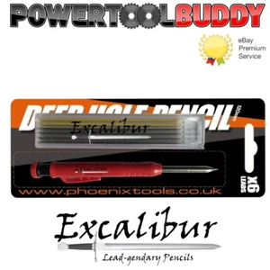 Excalibur Tieflochmarker Zimmermann Bleistift + 6er Pack Bleiminen passt Pica 3030 - Bild 1 von 3