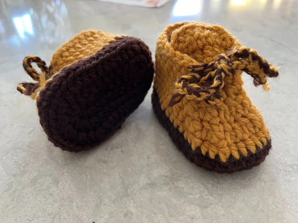 Baby Work boots Construction Boots Bootie Shoes Handmade Shower Gift USA NEW US1 - Image 1 of 4