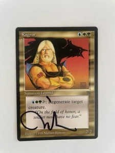 MTG ARTIST PROOF LEGENDS RAGNAR SIGNED BY MELISSA BENSON CREATURE VERY RARE - Picture 1 of 6