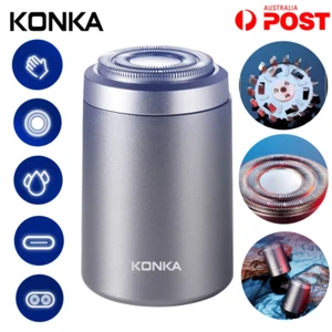 KONKA Mini 8 Electric Razor Shaver Portable USB Waterproof Cordless Trimmer Gift - Picture 1 of 11