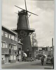 HISTORIC Dutch Windmill in Utrecht, Netherlands. ARCHITECTURE Press Photo 1950s