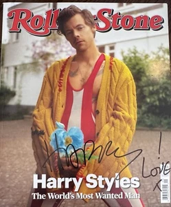 Harry Styles , One Direction , Signed Autographed Rolling Stone Magazine , Rare - Picture 1 of 1