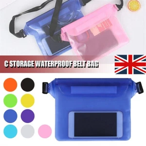 Waterproof Cell Phone Case Underwater Cover Waist Bag Dry Storage Pouch Swimming - Picture 1 of 25