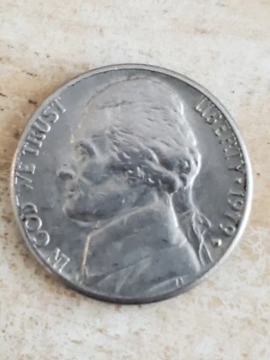 1979 D Filled Jefferson Nickel Double Struck/Off Center Errors DDO - Image 1 of 4