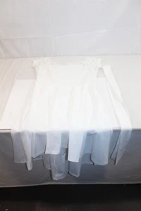 Dress Off Shoulder Party Dress Bodycon Ruffle Cocktail Midi White XL Women's - Picture 1 of 9