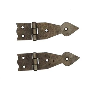 Paar Scharniere dekorativ Antik Stil Gusseisen Pfeilspitze 75 mm - Bild 1 von 4