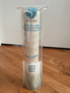 Cricut Faux Leather Paper- White- Brand New Sealed NIP- 12” x 59”- Silhouette - Picture 1 of 4