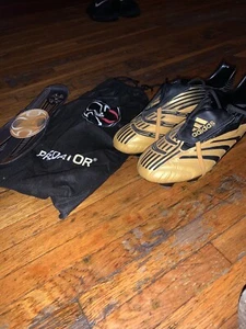 adidas predator absolute VTG SG Gold & Black Xavi Brand New With Bag Sz 8.5 US - Picture 1 of 6