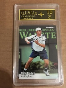 ANDY RODDICK 2003 NETPRO #4 ROOKIE GRADED ASG 10 MINT - Picture 1 of 2