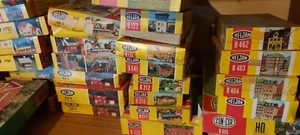 Vintage HELJAN HO model BUILDING KITS train shops petrol STATIONS kit buildings - Picture 1 of 493