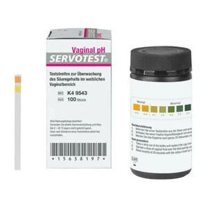 Servotest® Indikatorstreifen Vaginal pH, 100 Stk. Teststreifen, pH-Wert 4,0-7,0 - Bild 1 von 2