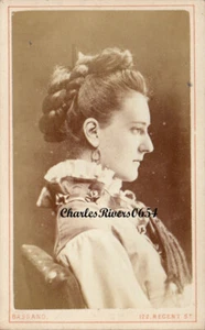 LONDON CDV BASSANO. Lady Georgiana Spencer-Churchill (später Gräfin Howe) #B285 - Bild 1 von 2