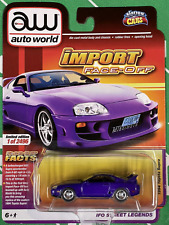 Auto World Import Face-Off Street Legends Purple 1994 Toyota Supra -1:64 Scale-