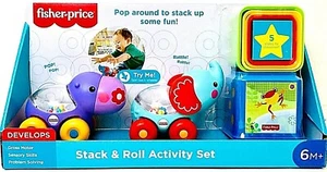Fisher-Price Stack & Roll Activity Set Develops Gross Motor & Sensory Skills  - Picture 1 of 2
