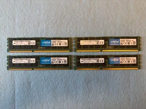64GB ECC DDR3 1600MHz - Crucial 16GB RDIMMs - Verified Working - Picture 1 of 2
