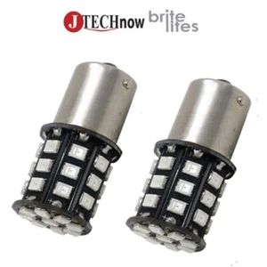 Jtech 2x 1156PY BAU15S 7507 PY21W 33-SMD Red LED Super Bright Car Light Bulb - Bild 1 von 5