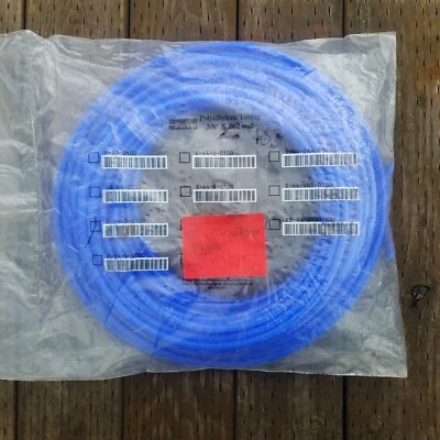 Tubo de polietileno Parker E-64-B-0100 3/8" x 0,062 parede x 100 pés tubo PE azul NOVO - Imagem 1 de 4