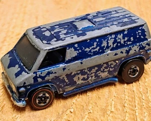 Hot Wheels - Classic Sparkle Blue Van 1974 - Hong Kong Made Die Caste Metal - Picture 1 of 11