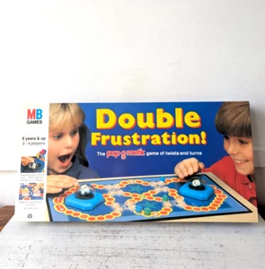 Double Frustration Pop O matic Trouble MB Games Board Game 1989 Vintage Retro 6+ - Picture 1 of 15