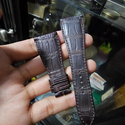 Auténtica correa de reloj Roger Dubuis 25 mm x 18 mm marrón alig... Foto 1 de 4