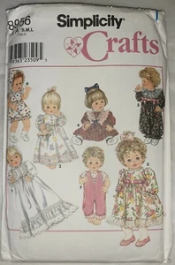 Simplicity Pattern 8956 Puppenkleidung für Babypuppen klein mittel groß ungeschnitten - Bild 1 von 2