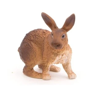 Figuras de Papo de Conejo Marrón #51049 Farmyard Friends 1.5" de longitud Nuevo en caja Liebre - Imagen 1 de 2