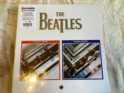 THE BEATLES 1962-1966/1967-1970 NEW 6LP RED/BLUE VINYL OOP BOX SET 180 GRAM - Image 1 of 4