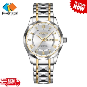 Nibosi Impermeable 2682 Reloj de Moda de Lujo para Hombre Acero Inoxidable Cuarzo Luminoso - Imagen 1 de 5