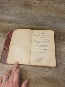 Antique Hymns "Ancient and Modern" Dated 1875 Church Hymnal Song Book 24B - Picture 1 of 21