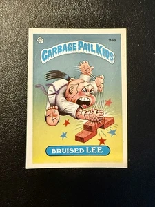 1986 Garbage Pail Kids 94a BRUISED LEE Series 3 GPK Sticker Sharp! - Picture 1 of 2
