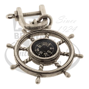 Tiffany & Co Nautical Compass Key Chain - Picture 1 of 3